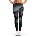 Black Stallion Horse Print Women's Leggings
