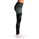 Black Stallion Horse Print Women's Leggings