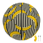 Black Striped Banana Pattern Print Basketball