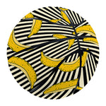 Black Striped Banana Pattern Print Basketball