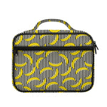 Black Striped Banana Pattern Print Briefcase Bible Bag