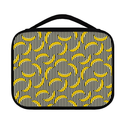 Black Striped Banana Pattern Print Classic Bible Case