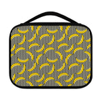 Black Striped Banana Pattern Print Classic Bible Case