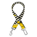 Black Striped Banana Pattern Print Dog Seat Belt