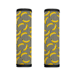 Black Striped Banana Pattern Print Handle Covers