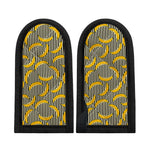 Black Striped Banana Pattern Print Skillet Handle Cover