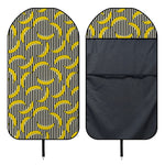 Black Striped Banana Pattern Print Waterproof Car Seat Cover