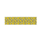 Black Striped Daffodil Pattern Print Bed Runner