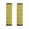 Black Striped Daffodil Pattern Print Handle Covers