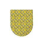 Black Striped Daffodil Pattern Print Toilet Lid Cover