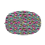 Black Striped Ice Cream Pattern Print Car Side Mirror Covers