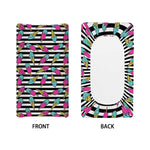 Black Striped Ice Cream Pattern Print Changing Pad Cover
