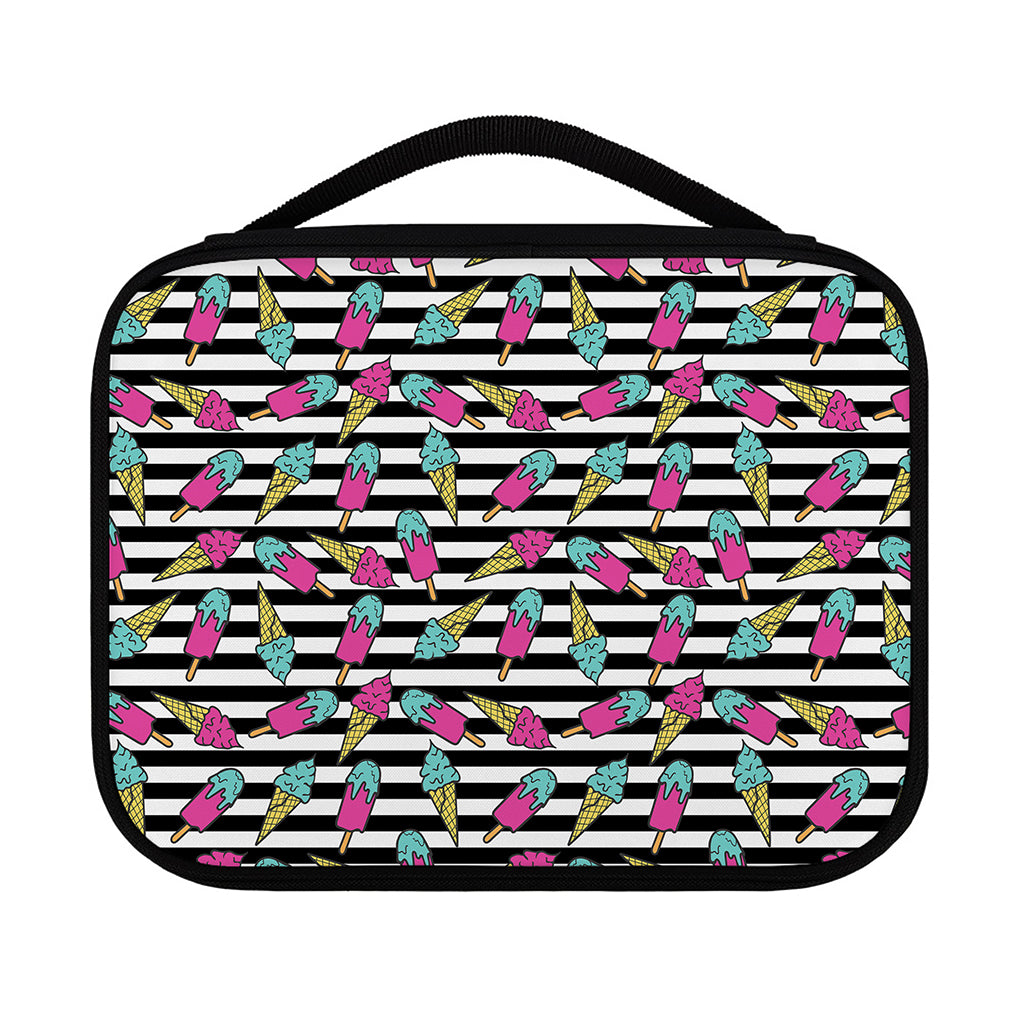 Black Striped Ice Cream Pattern Print Classic Bible Case