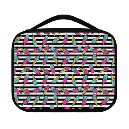 Black Striped Ice Cream Pattern Print Classic Bible Case
