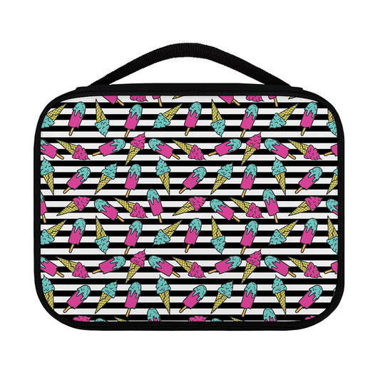 Black Striped Ice Cream Pattern Print Classic Bible Case