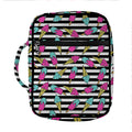 Black Striped Ice Cream Pattern Print Front Pocket Bible Bag