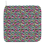 Black Striped Ice Cream Pattern Print Hand Towel