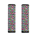 Black Striped Ice Cream Pattern Print Handle Covers