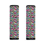 Black Striped Ice Cream Pattern Print Handle Covers