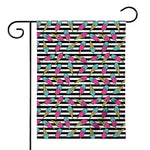 Black Striped Ice Cream Pattern Print House Flag