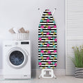 Black Striped Ice Cream Pattern Print Ironing Board Cover
