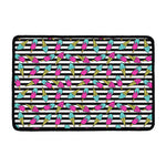 Black Striped Ice Cream Pattern Print Kitchen Mat