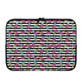 Black Striped Ice Cream Pattern Print Laptop Sleeve