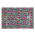 Black Striped Ice Cream Pattern Print Placemat