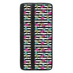 Black Striped Ice Cream Pattern Print Refrigerator Handle Covers