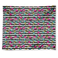Black Striped Ice Cream Pattern Print Tapestry