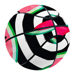 Black Striped Watermelon Pattern Print Basketball