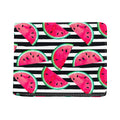 Black Striped Watermelon Pattern Print Bifold Wallet