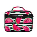 Black Striped Watermelon Pattern Print Briefcase Bible Bag