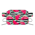 Black Striped Watermelon Pattern Print Car Windshield Snow Cover