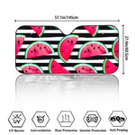 Black Striped Watermelon Pattern Print Car Windshield Sun Shade