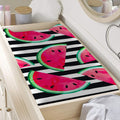 Black Striped Watermelon Pattern Print Changing Pad Cover