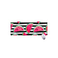 Black Striped Watermelon Pattern Print Extended Mouse Pad