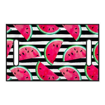 Black Striped Watermelon Pattern Print Golf Cart Seat Cover