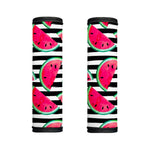 Black Striped Watermelon Pattern Print Handle Covers