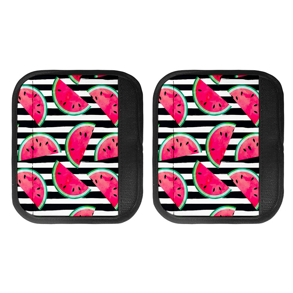 Black Striped Watermelon Pattern Print Handle Covers