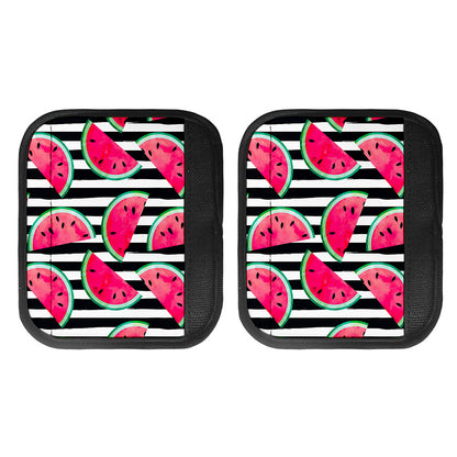 Black Striped Watermelon Pattern Print Handle Covers