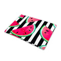Black Striped Watermelon Pattern Print Pet Cooling Mat Cover