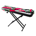 Black Striped Watermelon Pattern Print Piano Keyboard Cover