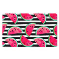Black Striped Watermelon Pattern Print Polyester Doormat