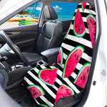 Black Striped Watermelon Pattern Print Waterproof Car Seat Cover