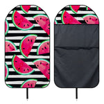 Black Striped Watermelon Pattern Print Waterproof Car Seat Cover