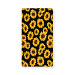 Black Sunflower Pattern Print Baby Crib Sheet
