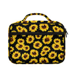 Black Sunflower Pattern Print Briefcase Bible Bag