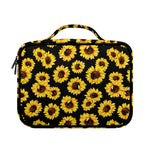Black Sunflower Pattern Print Briefcase Bible Bag