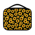 Black Sunflower Pattern Print Classic Bible Case